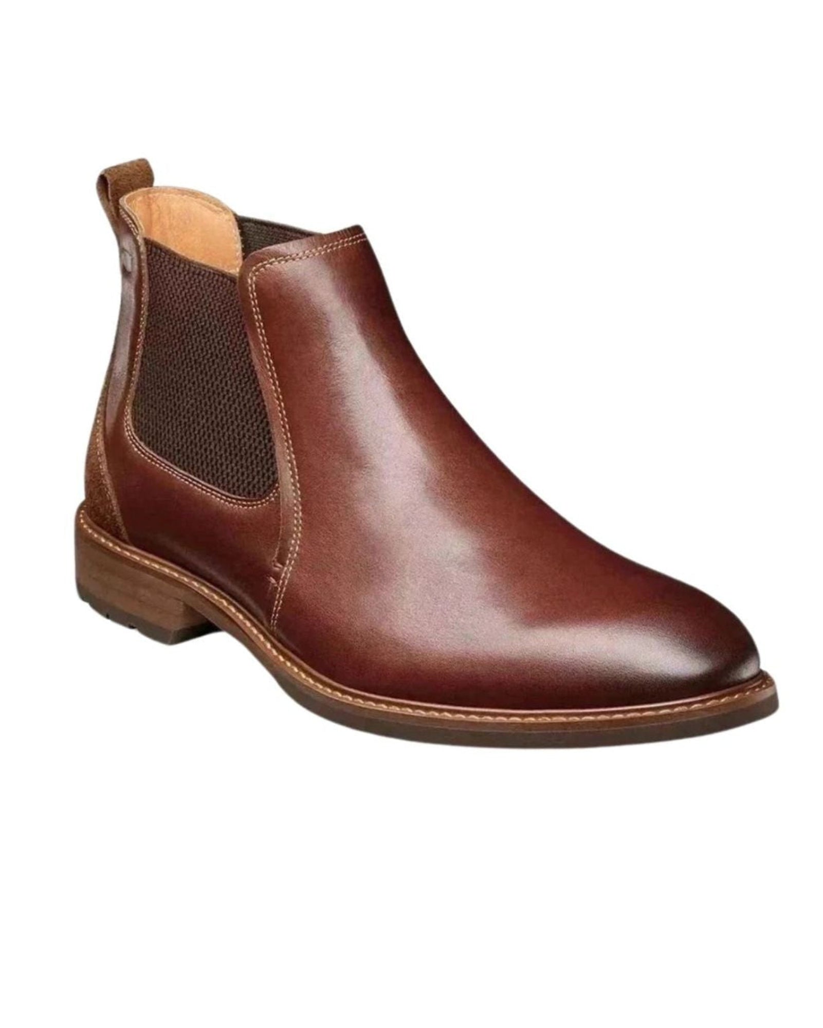 Florsheim Cabin Gore Boot In Chestnut Brown Pull On Leather Shoes Mens Size 10 D Chestnut Florsheim Mens Lodge Cap Toe Boot | Rack Room Shoes main image 4