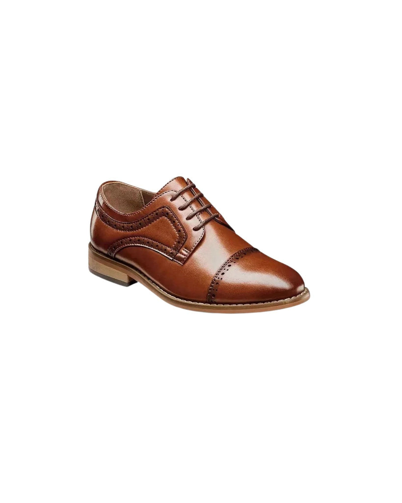 Stacy Adams Dickinson Jr. Boys Dress Shoes in Cognac | Rainwater's Stacy Adams Dickinson Jr. Boys Dress Shoes in Cognac | Rainwater's