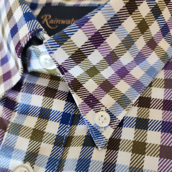 Rainwater's Raised Twill Button Down Plaid