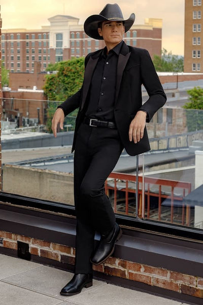 Western Tuxedo Rental In Black