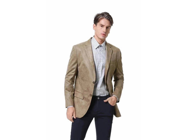 -Rainwater's -Rainwater's - Sport Coats - Micro Suede Sport Coat In Tan -