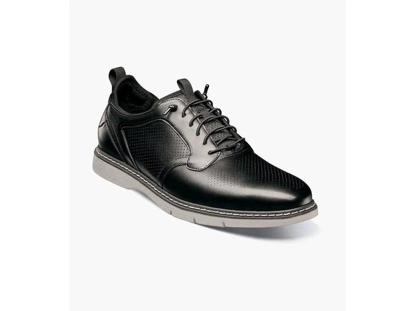 -Rainwater's -Stacy Adams - Shoes - Stacy Adams Sync  Plain Toe Elastic Lace Up Sneaker In Black -