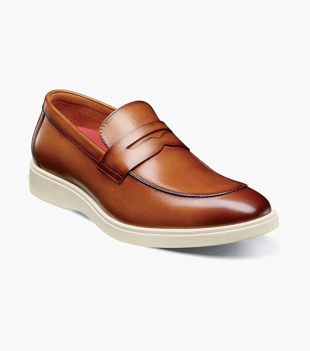 Stacy Adams Spencer Moc Toe Penny Loafer in Tan