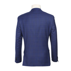 Rainwater's Wool Plaid Slim Fit Sport Coat In French Blue