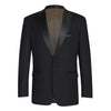 Rainwater's Luxury Collection Super 140's Wool Slim Fit Black Peak Lapel Tuxedo