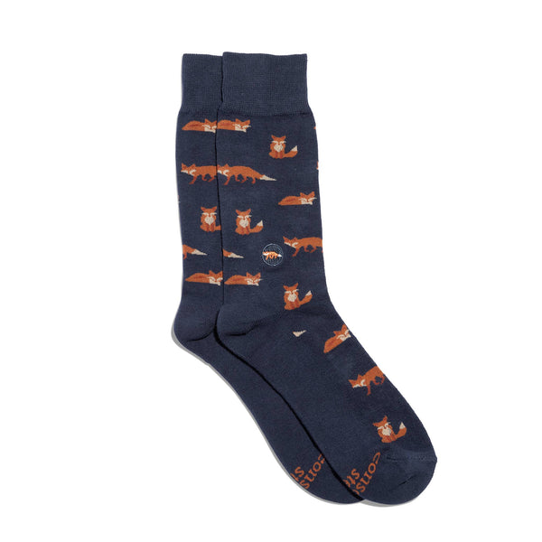 Fox Socks that Protect Foxes | Gifts for Nature Lovers: Medium