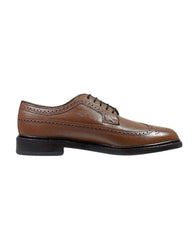 Florsheim Kenmoor Wingtip Oxford in Pebble Grain Cognac - Rainwater's Men's Clothing and Tuxedo Rental