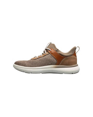 Florsheim Fleet Knit Elastic Lace Sneaker in Taupe