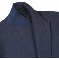 English Laundry Peak Lapel Slim Fit Suit In Char Blue Heather