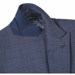 English Laundry Peak Lapel Slim Fit Suit In Grey Muted Plaid