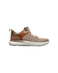 Florsheim Fleet Knit Elastic Lace Sneaker in Taupe
