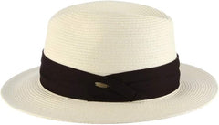 Scala Paper Braid Safari Hat with Black Band