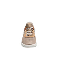Florsheim Fleet Knit Elastic Lace Sneaker in Taupe