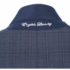 English Laundry Peak Lapel Slim Fit Suit In Grey Muted Plaid