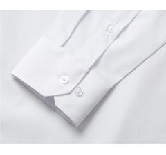 Verno Fashion Dress Shirt Polyester Cotton Blend in White
