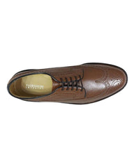 Florsheim Kenmoor Wingtip Oxford in Pebble Grain Cognac - Rainwater's Men's Clothing and Tuxedo Rental