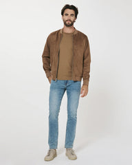 7 Diamonds Evolution Suede Bomber In Earth