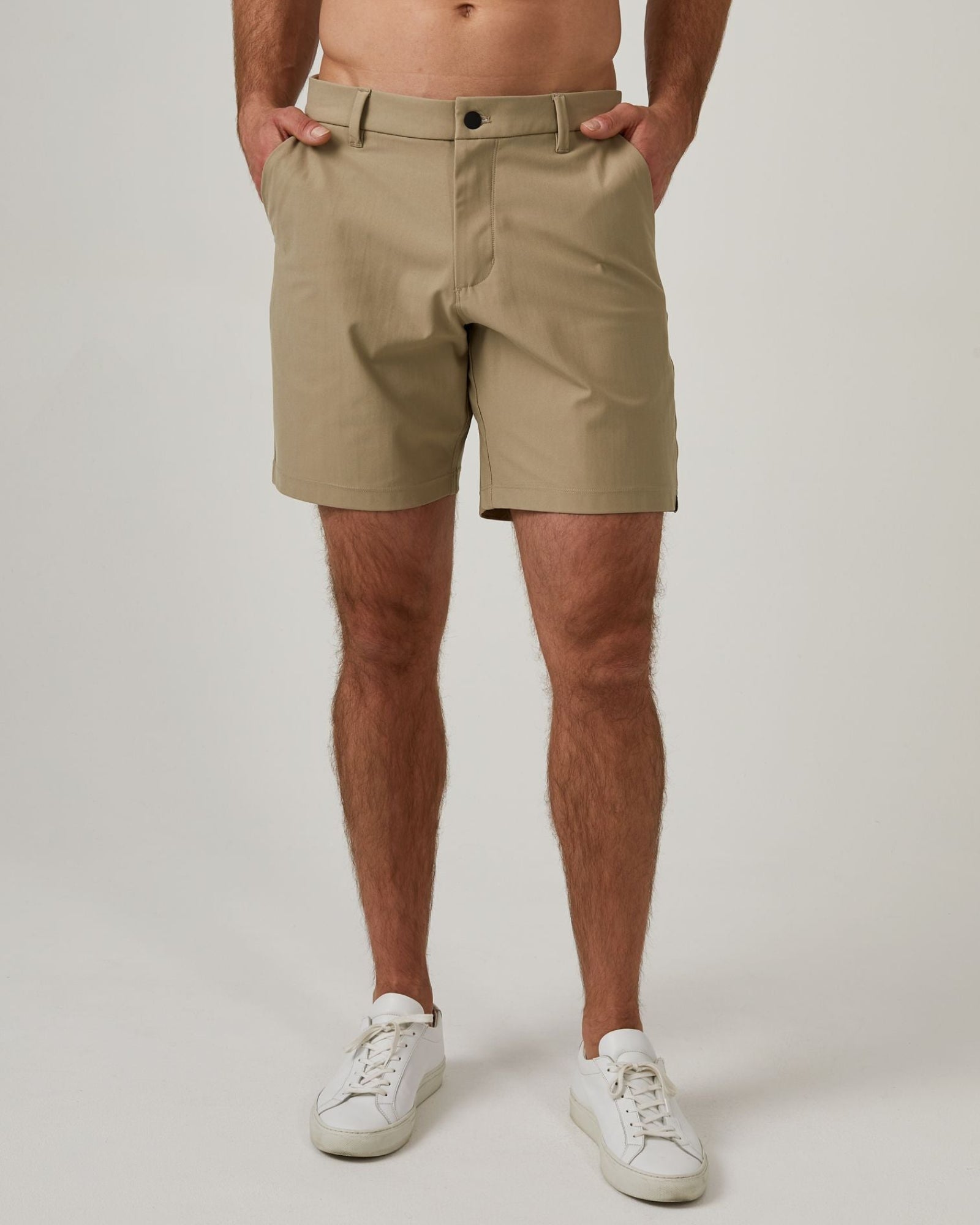 7 Diamonds Infinity 7" Chino Short In Khaki