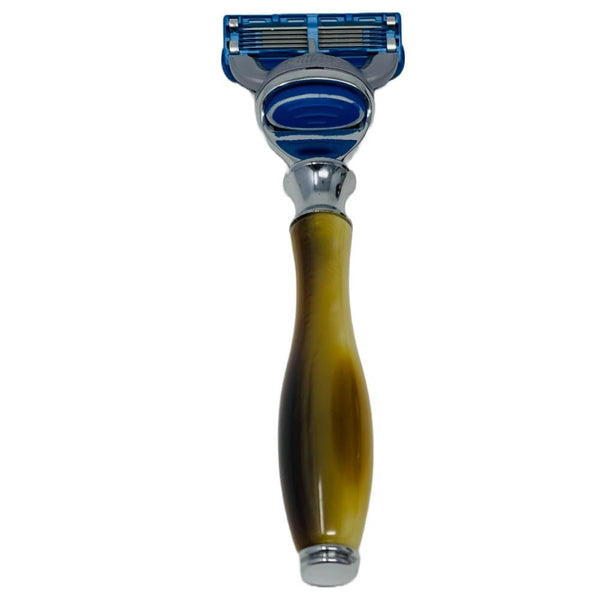 Rainwater's Horn Handle Razor For Gillette Fusion 5 Blade