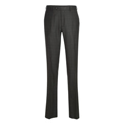 Rainwater's Luxury Collection Super 140's Wool Classic Fit Suit In Charcoal and Brown Plaid