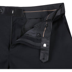Rainwater's Luxury Collection Super 140's Wool Slim Fit Black Peak Lapel Tuxedo