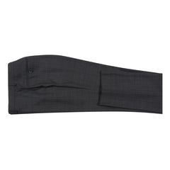 Rainwater's Luxury Collection Super 140's Wool Classic Fit Suit In Charcoal and Brown Plaid
