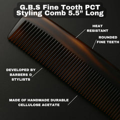 G.B.S PCT Pocket Comb Fine Toothed Dressing Comb 5