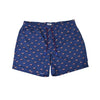 Buoy & Boat Flag Swim Trunks in Navy