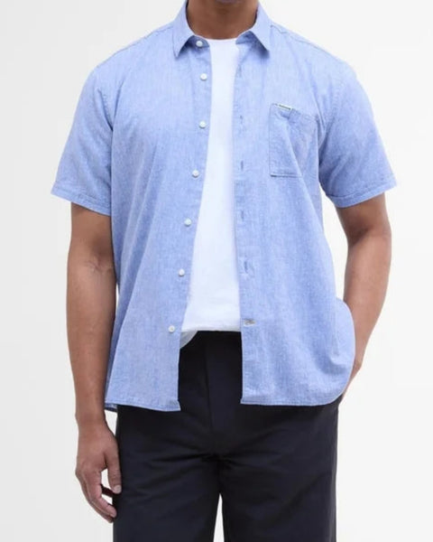 Barbour Nelson Summer Shirt in Blue