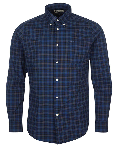 Barbour Lomond Tailored Buttondown Collar Shirt in Midnight Tartan