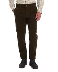 Barbour Nueston Stretch Corduroy Trousers In Dark Olive
