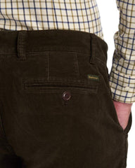 Barbour Nueston Stretch Corduroy Trousers In Dark Olive