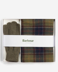 Barbour Tartan Scarf & Glove Gift Set
