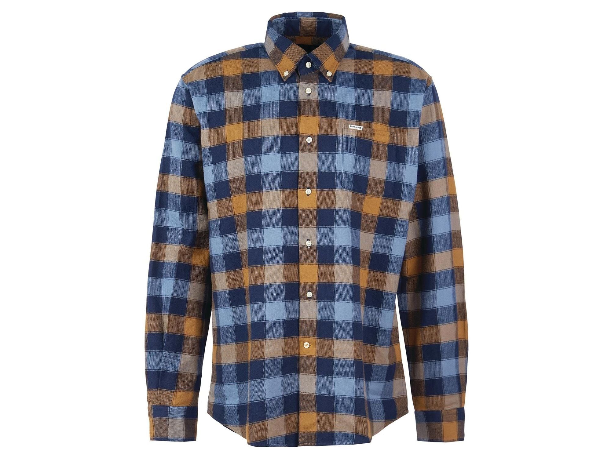 -Rainwater's -Barbour - Button Up Sport Shirts - Barbour Damfield Tailored Shirt in Navy -