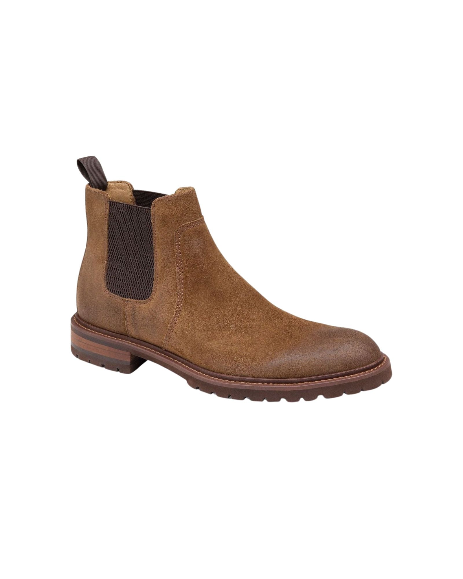 Barrett Tan Oiled Suede Chelsea Slip On Boot in Tan  display picture 3