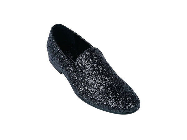 -Rainwater's -Frederico Leone - Shoes - Frederico Leone Fun Sparkle Formal Loafer In Black -