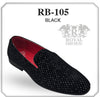 Black Texured Tonal Formal Loafer From Royal Shoes