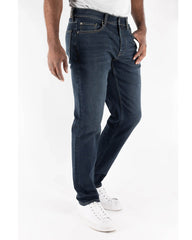 Devil Dog Jeans Durham Athletic Jean In Dark Washed Denim