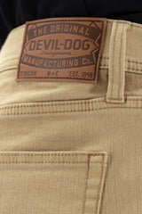 Devil Dog Jeans Athletic Jean In Wheat