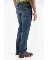 Devil Dog Jeans Clayton Bootcut Jean In Med Dark Denim