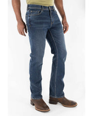 Devil Dog Jeans Clayton Bootcut Jean In Med Dark Denim