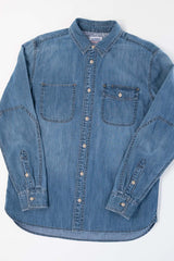 Devil Dog Crowders Workwear Denim Button Up Shirt