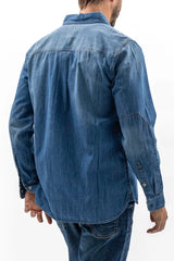 Devil Dog Crowders Workwear Denim Button Up Shirt