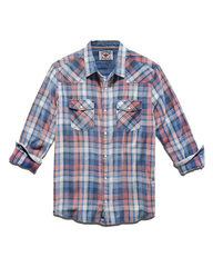 Flag & Anthem Winchester Vintage Soft Long Sleeve Shirt In Indigo