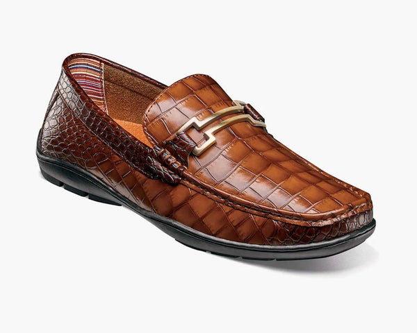 Stacy Adams Embrey Mock Toe Bit Loafer In Cognac