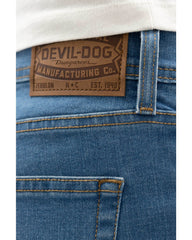 Devil Dog Blue Rock Slim Straight Jean In Blue