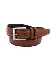 Florsheim Martin Pebble Grain Leather Belt in Cognac - Rainwater's Men's Clothing and Tuxedo Rental