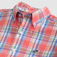 Southern Point Hadley Stretch Button Down Hudson Plaid