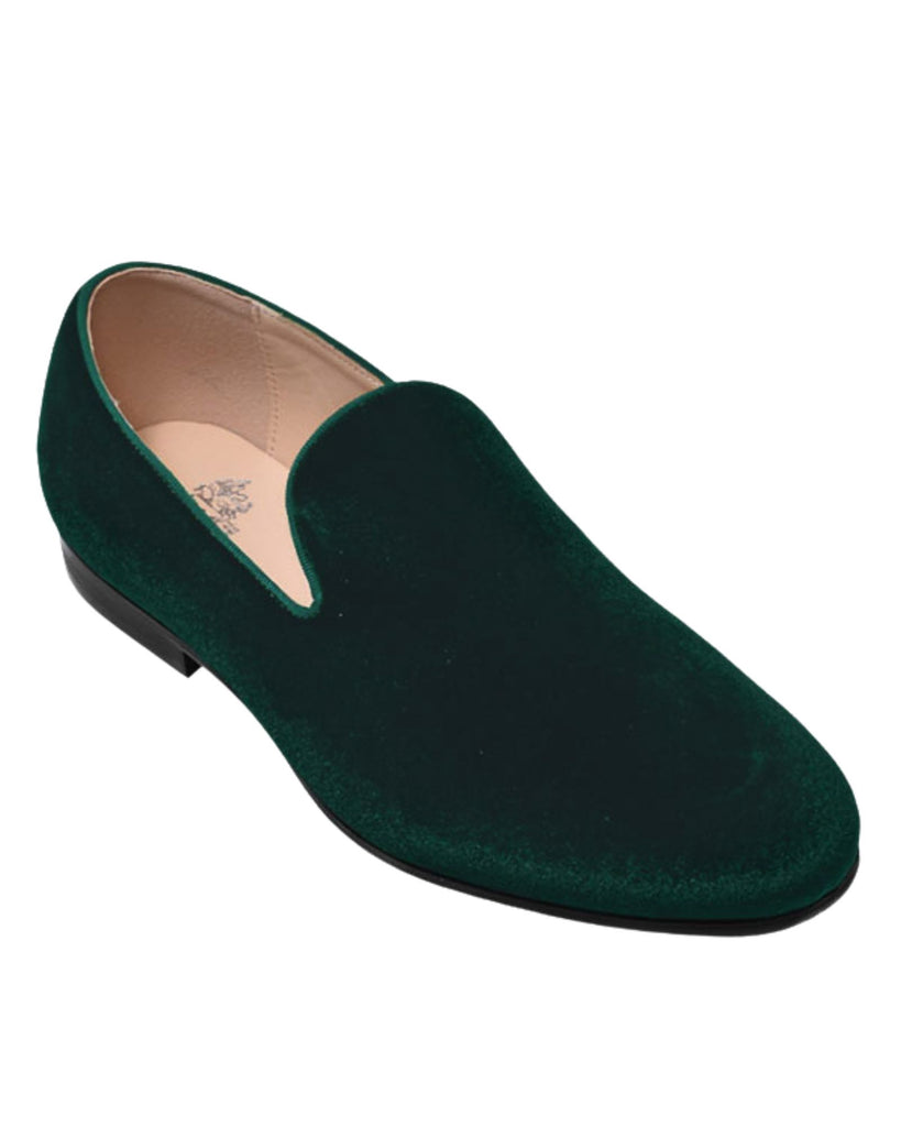 Hunter Green Velvet Formal Loafer From Royal Shoes | Rainwater's Hunter Green Velvet Formal Loafer From Royal Shoes | Rainwater's