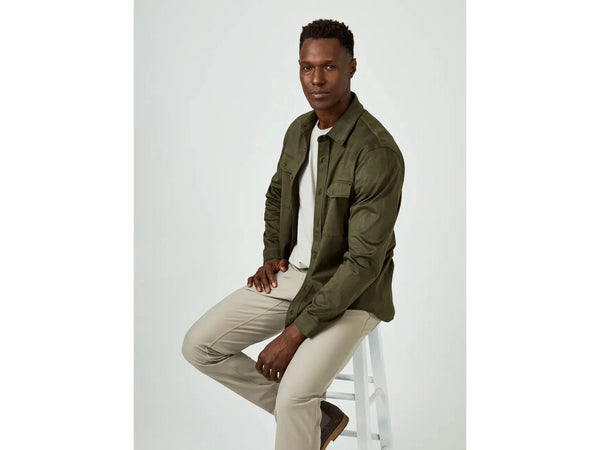 7 Diamonds Country Roads Shirt Jacket In Olive